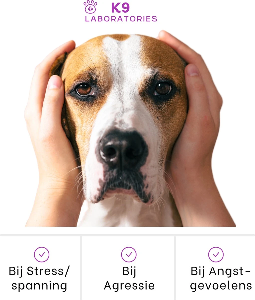 K9 Laboratories Kalmte & Balans - Hond - 60 Stuks - Bij Stress, Angst En Agressie - Ashwagandha - L-tryptofaan - Passiebloem - Valeriaanwortel - Lavendel 8 K9 Laboratories Kalmte & Balans - Hond - 60 Stuks - Bij Stress, Angst En Agressie - Ashwagandha - L-tryptofaan - Passiebloem - Valeriaanwortel - Lavendel - Afbeelding 6