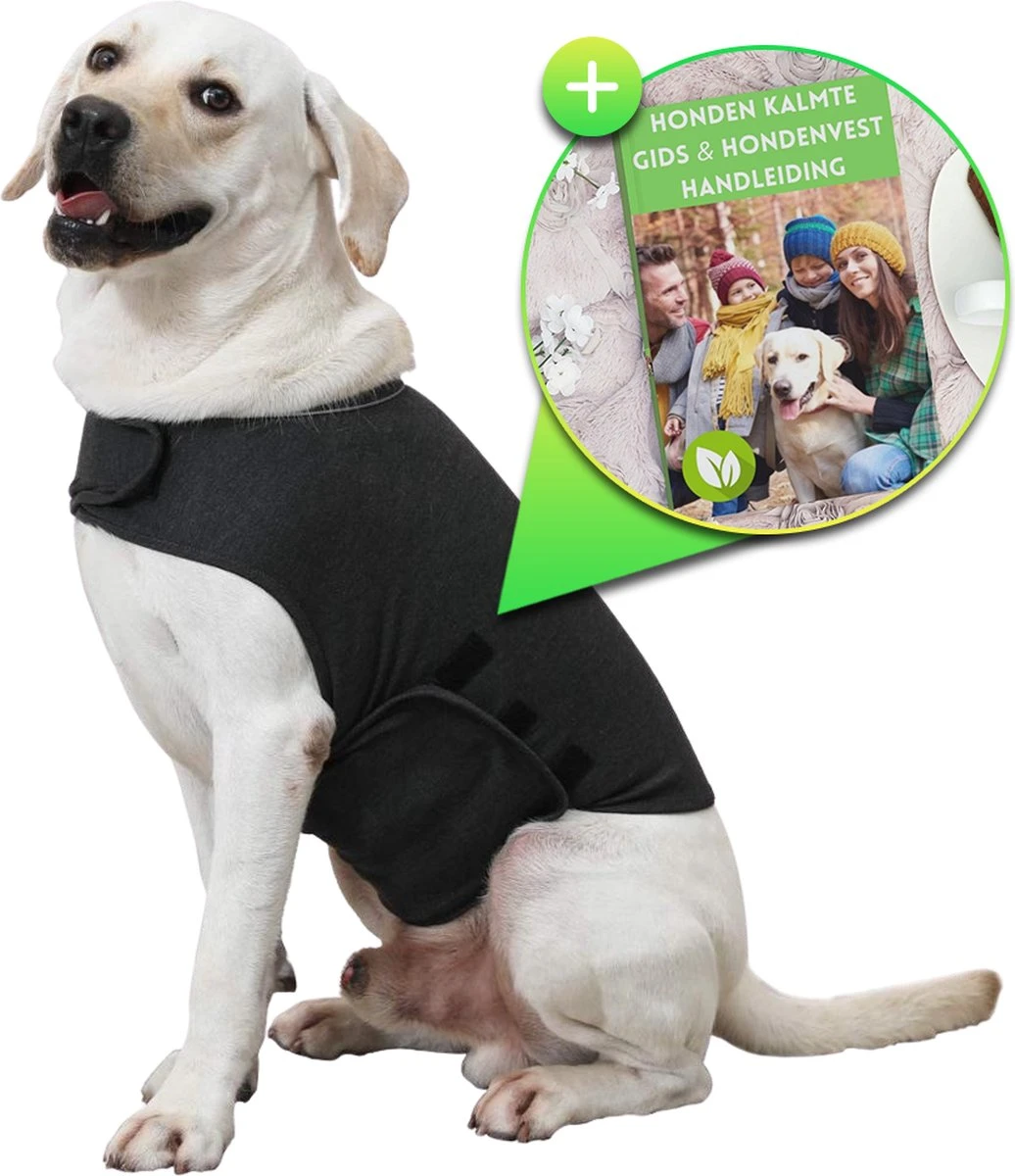 Woefie Honden Anti Stress Vest - Hond Blaffen - Maat S - Reflecterend - Thundershirt - Grijs 3 Woefie Honden Anti Stress Vest - Hond Blaffen - Maat S - Reflecterend - Thundershirt - Grijs