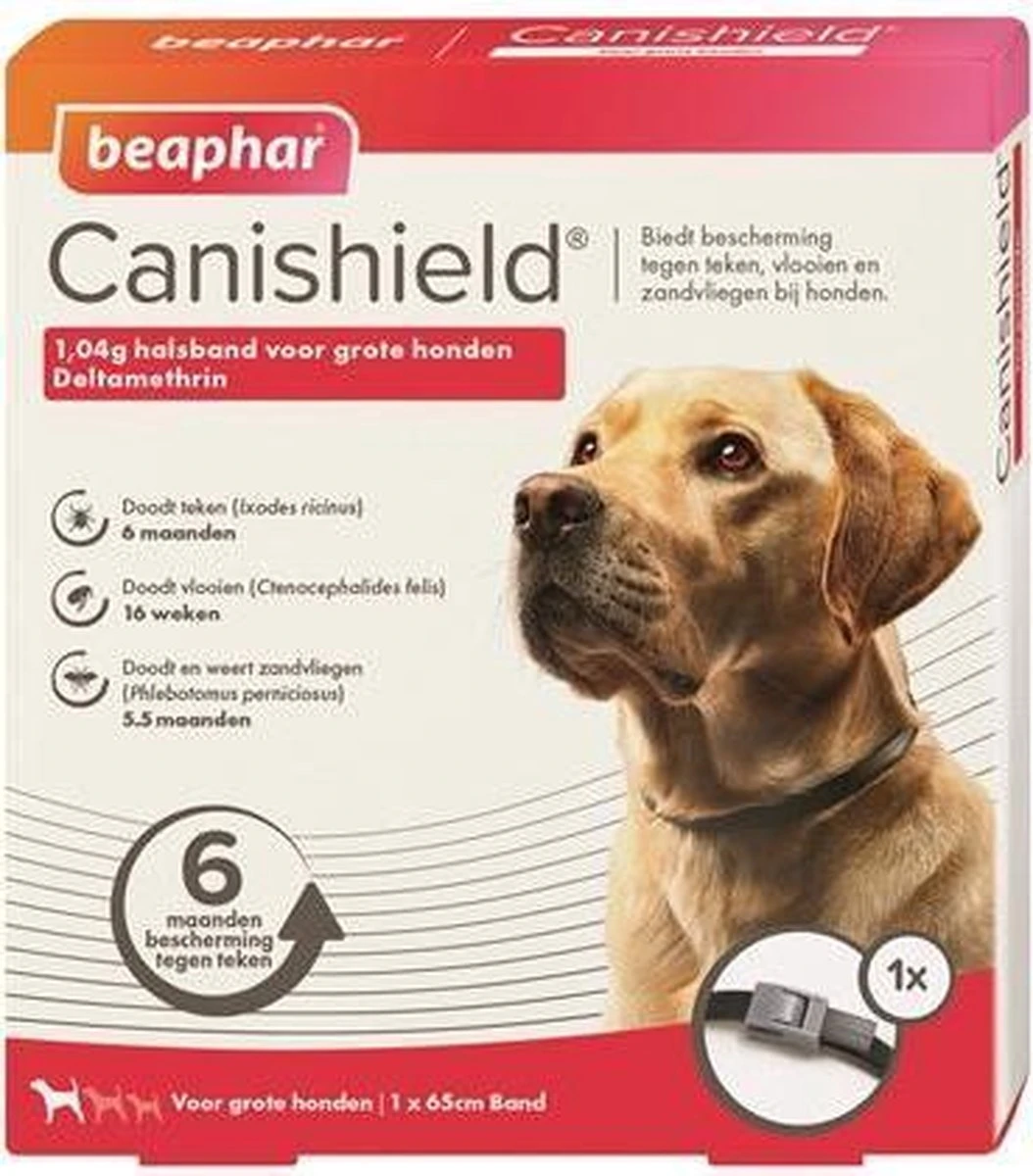 Beaphar Canishield Anti Vlooien En Teken Halsband S - M 48 Cm 5 Beaphar Canishield Anti Vlooien En Teken Halsband S - M 48 Cm - Afbeelding 3