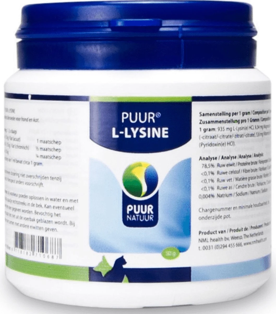 Puur L-lysine Compleet Voor Hond En Kat - 1 St à 50 Gr 8 Puur L-lysine Compleet Voor Hond En Kat - 1 St à 50 Gr - Afbeelding 6