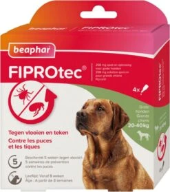 Beaphar Fiprotec Anti Vlooien En Teken Druppels Hond 20 - 40 Kg 3 + 1 Stuks -Exporteren Alles Voor Honden Winkel 1062x1200 2