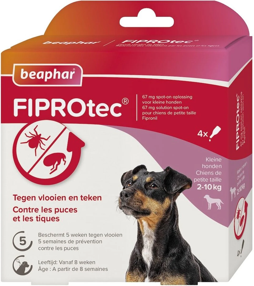 Beaphar Fiprotec Vlooien- En Tekenmiddel Hond 10-20 Kg - 4 Pipetten 13 Beaphar Fiprotec Vlooien- En Tekenmiddel Hond 10-20 Kg - 4 Pipetten - Afbeelding 11