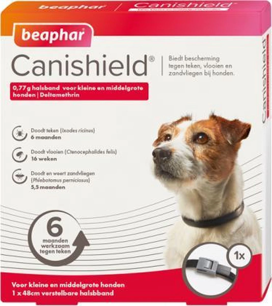 Beaphar Canishield Anti Vlooien En Teken Halsband S - M 48 Cm 4 Beaphar Canishield Anti Vlooien En Teken Halsband S - M 48 Cm - Afbeelding 2