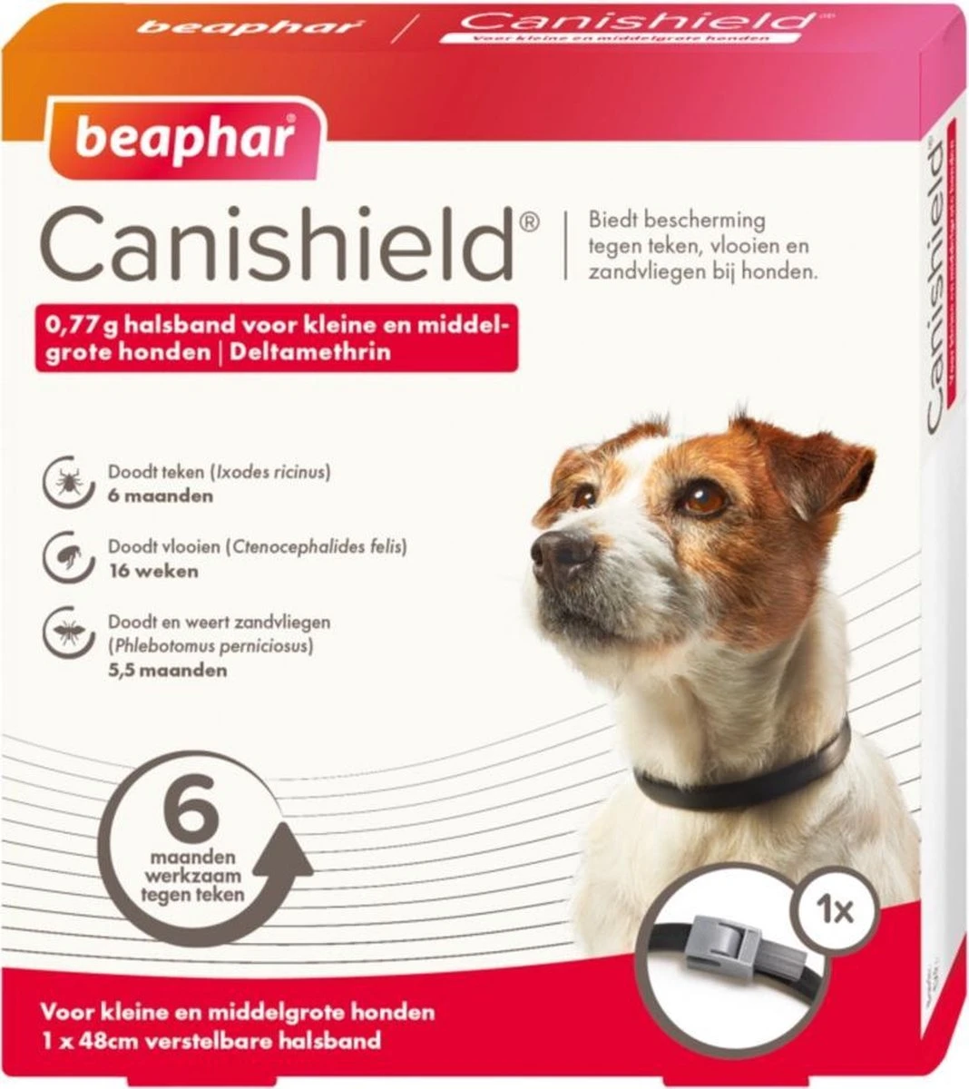 Beaphar Canishield Anti Vlooien En Teken Halsband S - M 48 Cm 6 Beaphar Canishield Anti Vlooien En Teken Halsband S - M 48 Cm - Afbeelding 4