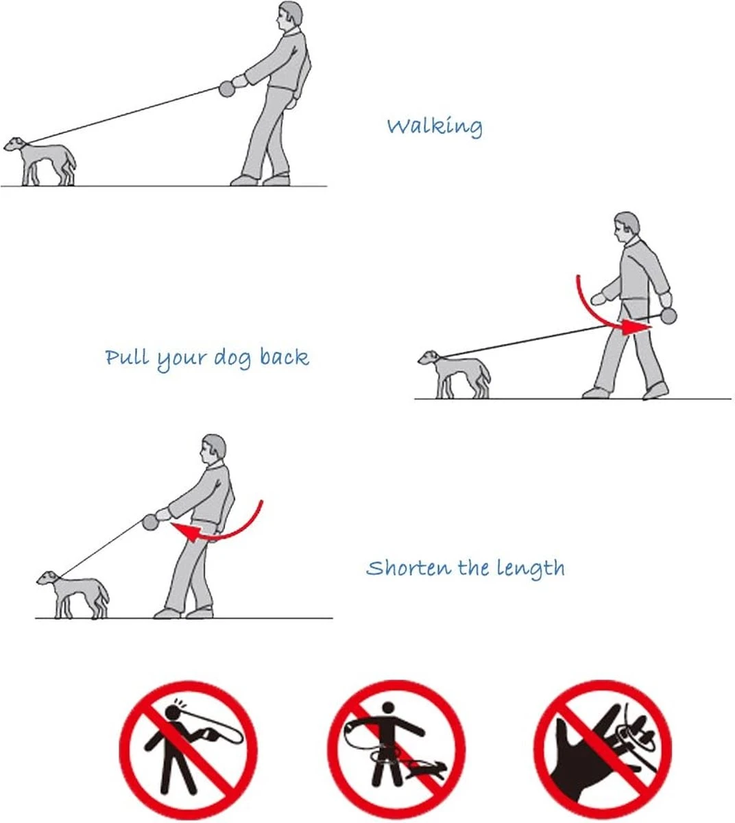 IGOODS - Uitlaatriem - Honden Riem - Katten Riem - Uitlaatriem Voor Dieren Rollijn - Hondenriem - 5 Meter Lang - Grijs 10 IGOODS - Uitlaatriem - Honden Riem - Katten Riem - Uitlaatriem Voor Dieren Rollijn - Hondenriem - 5 Meter Lang - Grijs - Afbeelding 8