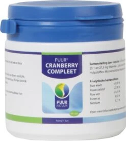 Puur Natuur Voedingssupplement Puur Cranberry Compleet - 90 Caps -Exporteren Alles Voor Honden Winkel 1075x1200 4