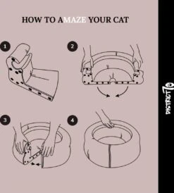 District 70 MAZE 3-in-1 Opvouwbare Kartonnen Kattenmand - Inclusief Catnip Balletje - Voor Slapen, Spelen En Krabben! -Exporteren Alles Voor Honden Winkel 1083x1200 4