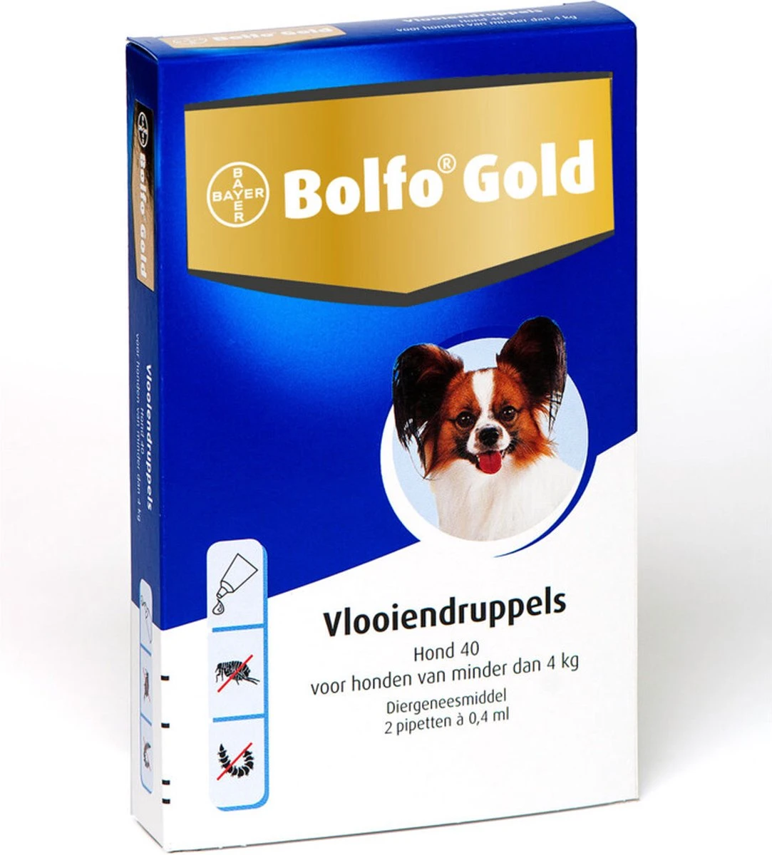 Bayer Bolfo Gold 40 Anti Vlooienmiddel - Hond - 0 Tot 4 Kg - 2 Pipetten 9 Bayer Bolfo Gold 40 Anti Vlooienmiddel - Hond - 0 Tot 4 Kg - 2 Pipetten - Afbeelding 7