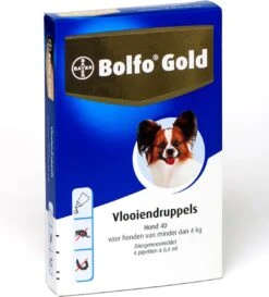 Bayer Bolfo Gold 40 Anti Vlooienmiddel Hond - 0 Tot 4 Kg - 4 Pipetten -Exporteren Alles Voor Honden Winkel 1084x1200 2