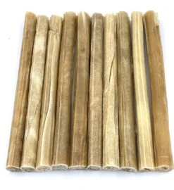 Geperste Staaf Voordeelzak Van 10st. 25,4cm 20mm - Kauwstaven - Runderhuid - Snack - Kauwbot - Hondensnacks - Hond - Snacks