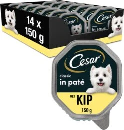 Cesar Classic Paté Honden Natvoer - Kip - 14 X 150 Gr