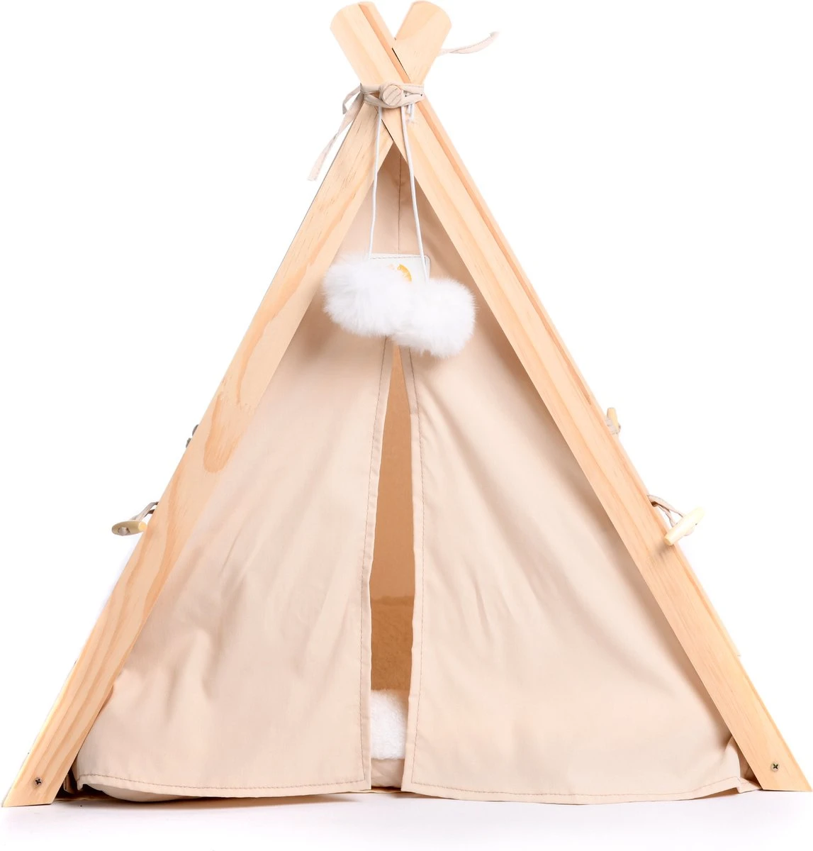 Dogs&Co Tippi Tent Voor Katten Of Kleine Honden Ecru 6 Dogs&Co Tippi Tent Voor Katten Of Kleine Honden Ecru - Afbeelding 4
