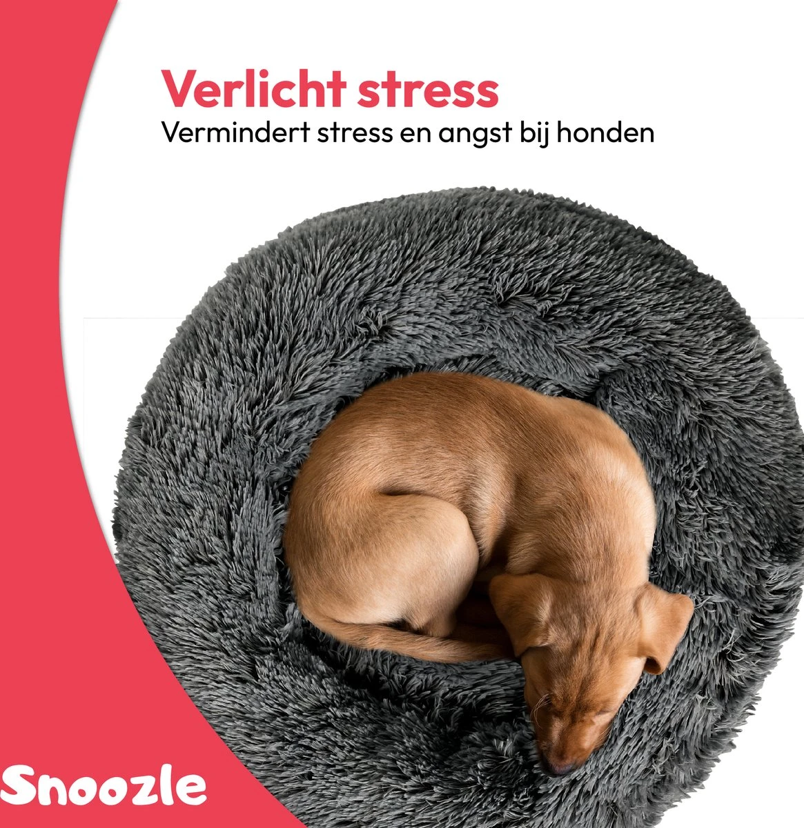 Snoozle Hondenmand - Zacht En Luxe Hondenkussen - Wasbaar - Fluffy - Hondenmanden - 80cm - Grijs 9 Snoozle Hondenmand - Zacht En Luxe Hondenkussen - Wasbaar - Fluffy - Hondenmanden - 80cm - Grijs - Afbeelding 7