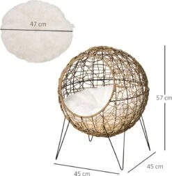 PawHut Kattenhuis Met Metalen Frame D30-442 -Exporteren Alles Voor Honden Winkel 1173x1200 2