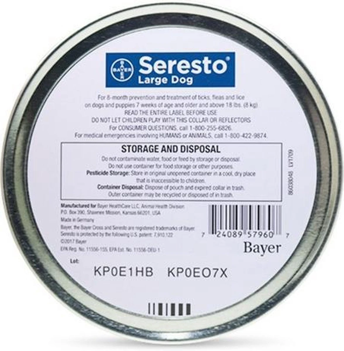 Seresto Vlooien En Tekenband - Grote Hond - >8 Kg 4 Seresto Vlooien En Tekenband - Grote Hond - >8 Kg - Afbeelding 2