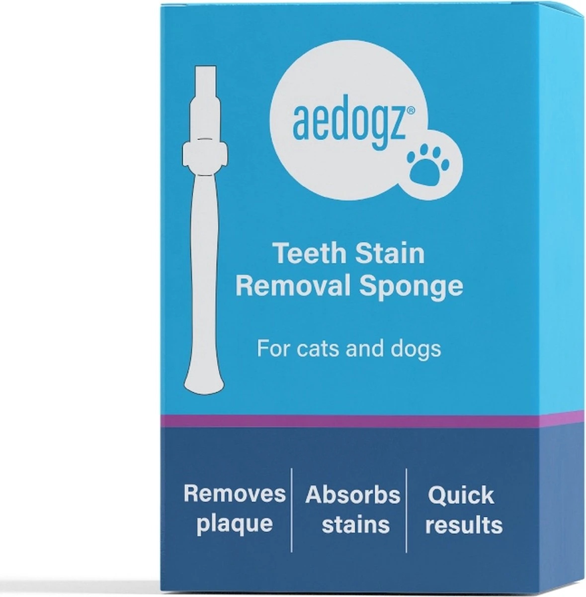 Aedogz Tandsteen Verwijder Spons Hond & Kat - Verwijdert Tandsteen, Aanslag En Vlekken - Verfrist De Adem Voorkomt Tandvleesproblemen. 4 Aedogz Tandsteen Verwijder Spons Hond & Kat - Verwijdert Tandsteen, Aanslag En Vlekken - Verfrist De Adem Voorkomt Tandvleesproblemen. - Afbeelding 2