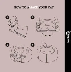 District 70 MAZE 3-in-1 Opvouwbare Kartonnen Kattenmand - Inclusief Catnip Balletje - Voor Slapen, Spelen En Krabben! -Exporteren Alles Voor Honden Winkel 1184x1200 10