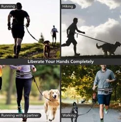 Looplijn Met Heupriem Hands Free - Hondenriem - Reflecterende Hardloopband -Elastische Leiband - Heuptas En Flessenhouder - Zwart - 150 Cm Tot 210 Cm -Exporteren Alles Voor Honden Winkel 1194x1200 10