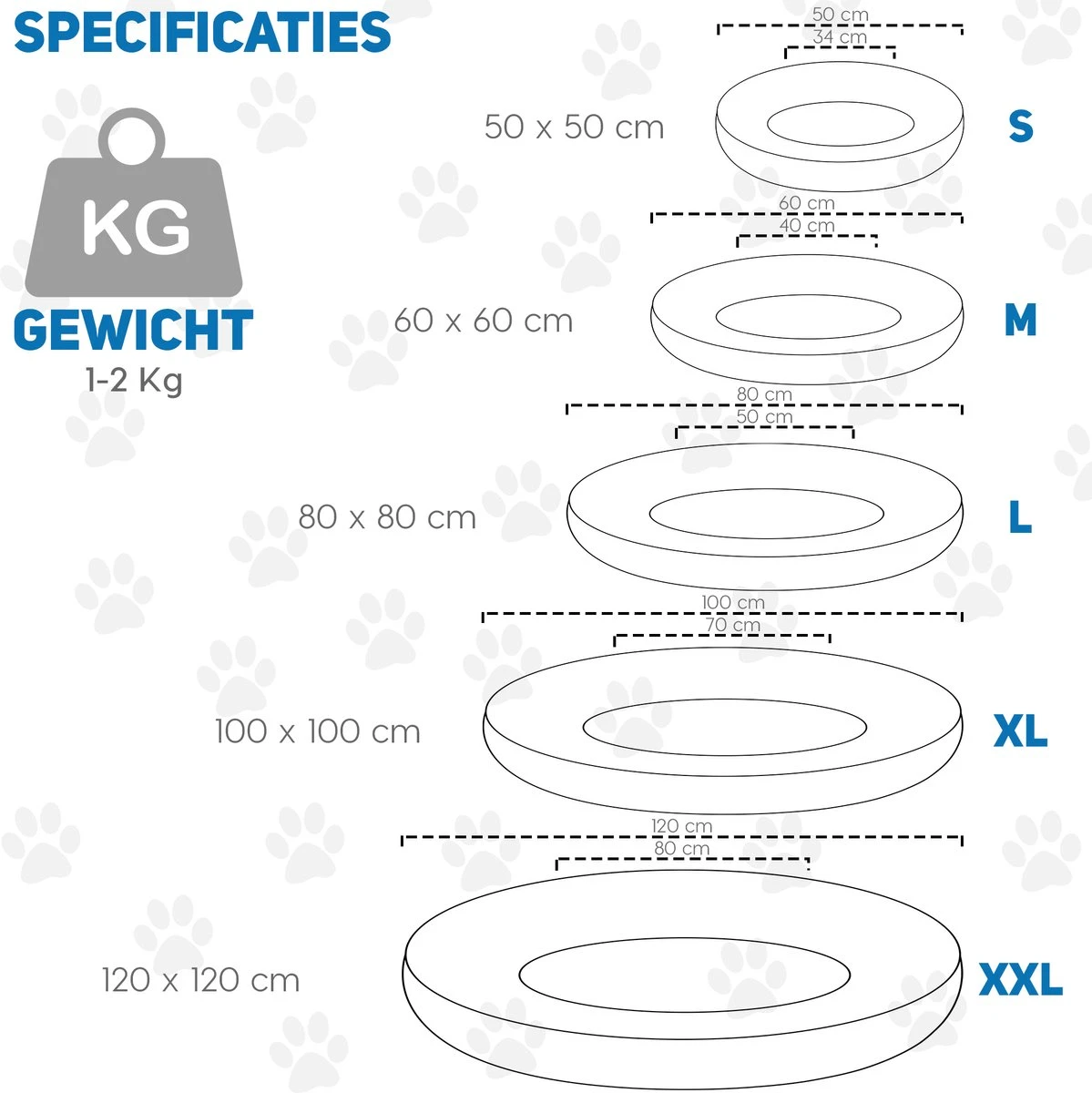 Pawzle Hondenmand - Donut Hondenkussen - Kattenmand - Bed Voor Honden & Katten - Wasbaar - 60cm - Zwart 9 Pawzle Hondenmand - Donut Hondenkussen - Kattenmand - Bed Voor Honden & Katten - Wasbaar - 60cm - Zwart - Afbeelding 7