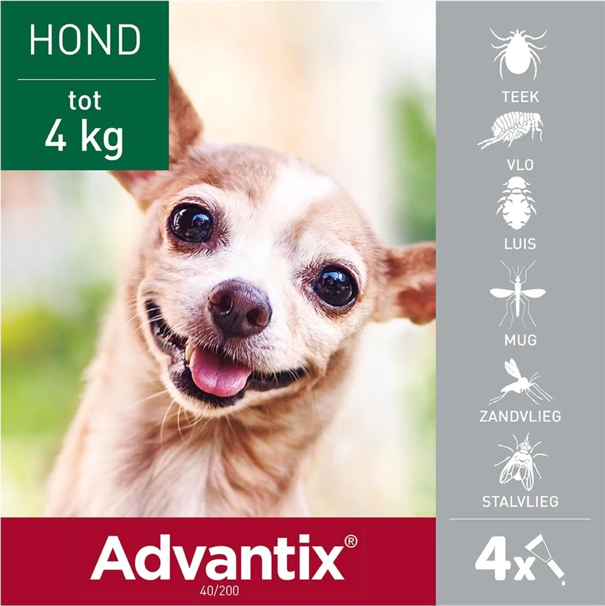 Bayer Advantix Spot On 40 Anti Vlooien En Teken Druppels Hond Tot 4 Kg 4 Pipetten 22 Bayer Advantix Spot On 40 Anti Vlooien En Teken Druppels Hond Tot 4 Kg 4 Pipetten - Afbeelding 20
