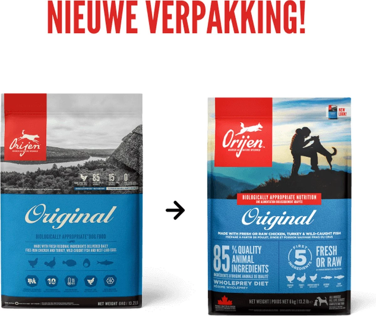 Orijen Original Dog - Honden Droogvoer - 17 Kg 6 Orijen Original Dog - Honden Droogvoer - 17 Kg - Afbeelding 4