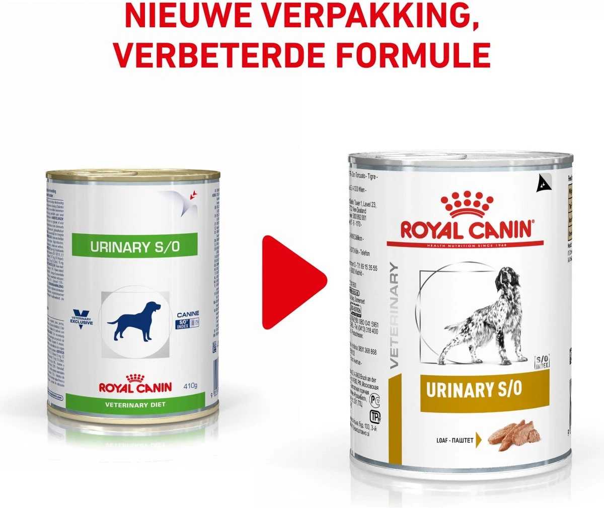 Royal Canin Urinary S/O Hond - 12 X 410 G Blikken 9 Royal Canin Urinary S/O Hond - 12 X 410 G Blikken - Afbeelding 8