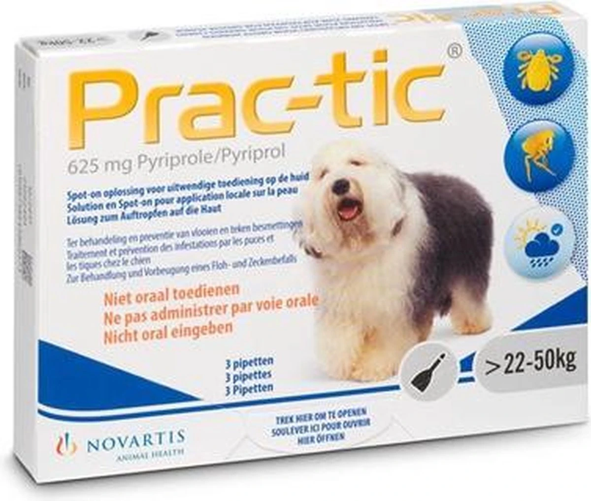 Prac-tic Grote Hond 22 Tot 50 Kg - 1 St à 3 Pipetten 5 Prac-tic Grote Hond 22 Tot 50 Kg - 1 St à 3 Pipetten - Afbeelding 3