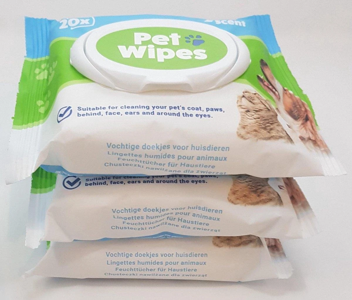 Pet Cleaning Wipes - 5 Pakken - Vochtige Schoonmaakdoekjes Voor Honden Of Katten - Reiniginsdoekjes Voor Dieren - Doekjes 4 Pet Cleaning Wipes - 5 Pakken - Vochtige Schoonmaakdoekjes Voor Honden Of Katten - Reiniginsdoekjes Voor Dieren - Doekjes - Afbeelding 2
