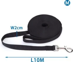 Nobleza Trainingslijn - Longeerlijn - Sleeplijn - Hondenlijn - Trainingslijn Hond - Speurlijn - 10 Meter - Zwart -Exporteren Alles Voor Honden Winkel 1200x1026 1