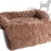 Dogs&Co Zachte Fluffy Hondenmat Voor Bank Maat L Khaki 120x90cm - Hondenmand