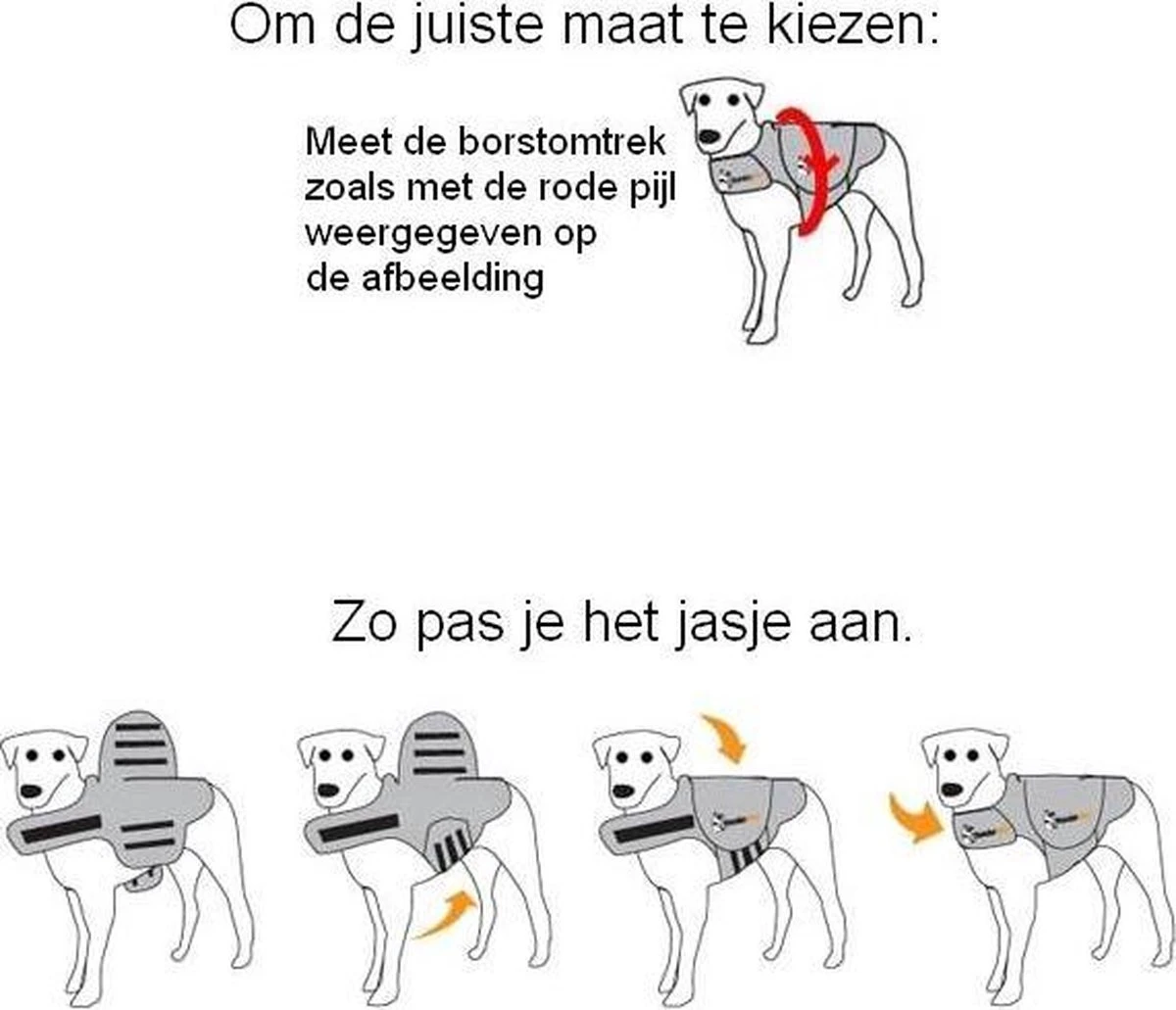 Thundershirt Antistress Vest - Dieren Antistressmiddel - Hond - Grijs - S - 43-53 Cm 8 Thundershirt Antistress Vest - Dieren Antistressmiddel - Hond - Grijs - S - 43-53 Cm - Afbeelding 6