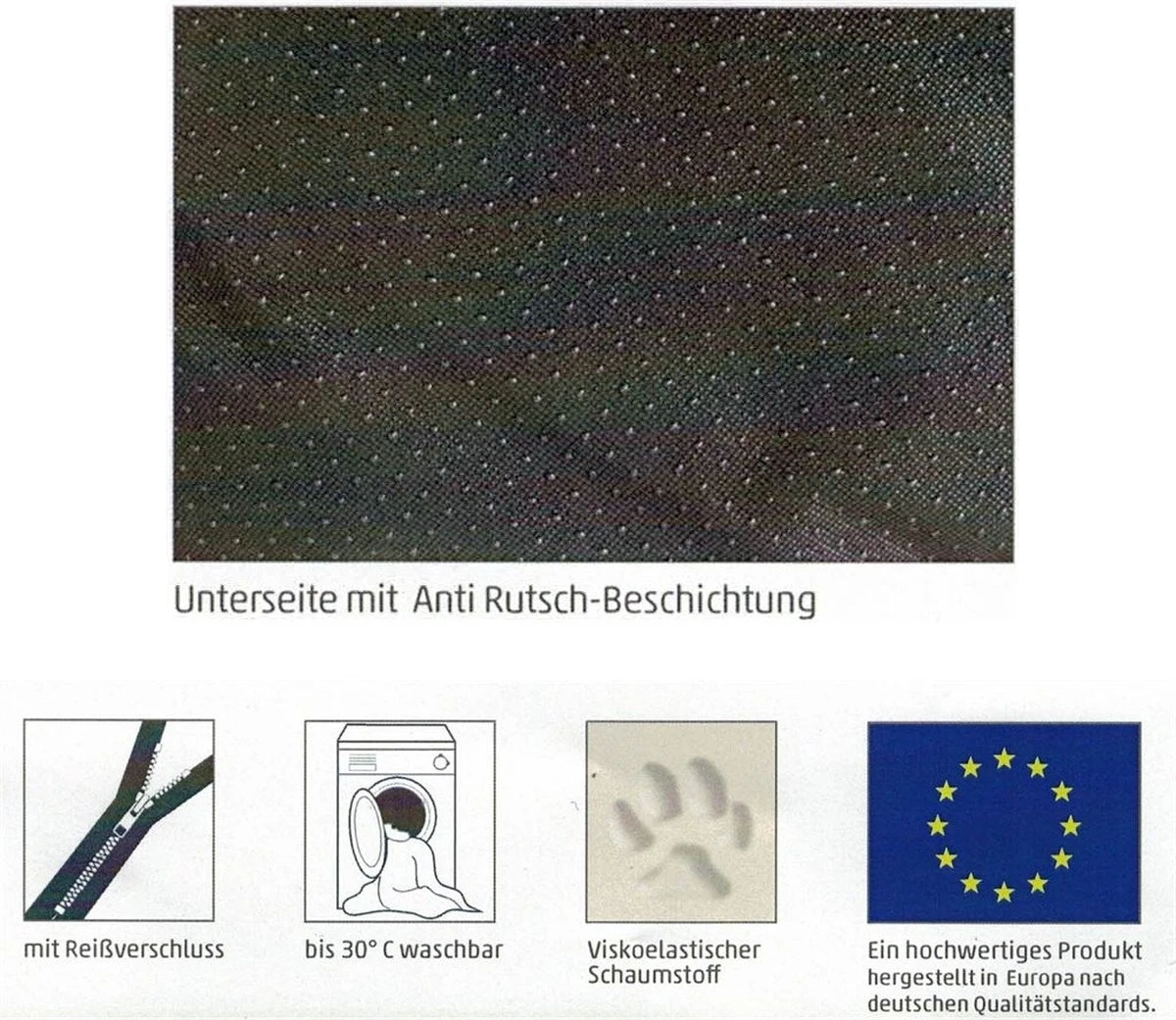 Sun Garden Pallina Orthopedisch Hondenkussen 120x80x27cm Antraciet/Grijs 9 Sun Garden Pallina Orthopedisch Hondenkussen 120x80x27cm Antraciet/Grijs - Afbeelding 7