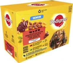 Pedigree Senior In Gelei Honden Natvoer - Vlees En Gevogelte In Gelei - 48 X 100 Gr -Exporteren Alles Voor Honden Winkel 1200x1048 1