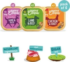 Merkloos Edgard & Cooper Hondenvoer Multipack Kip - Wild - Lam 6 X 100 Gr 15 Merkloos Edgard & Cooper Hondenvoer Multipack Kip - Wild - Lam 6 X 100 Gr -Exporteren Alles Voor Honden Winkel 1200x1058