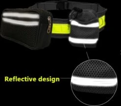 Looplijn Met Heupriem Hands Free - Hondenriem - Reflecterende Hardloopband -Elastische Leiband - Heuptas En Flessenhouder - Zwart - 150 Cm Tot 210 Cm -Exporteren Alles Voor Honden Winkel 1200x1061 2