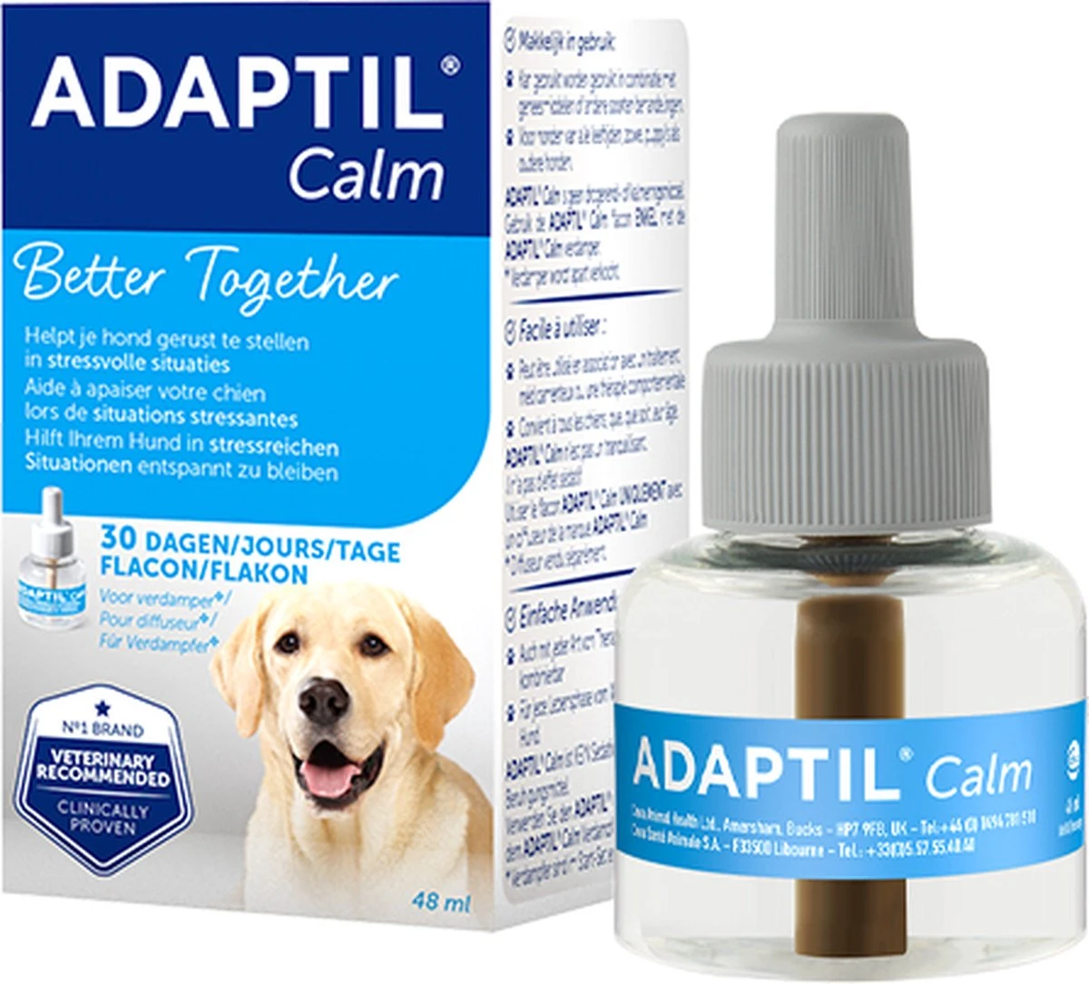 Adaptil Calm Navulling - 48 Ml - Anti-stress Hond - 1 Navulling Voor Adaptil Calm Verdamper 3 Adaptil Calm Navulling - 48 Ml - Anti-stress Hond - 1 Navulling Voor Adaptil Calm Verdamper