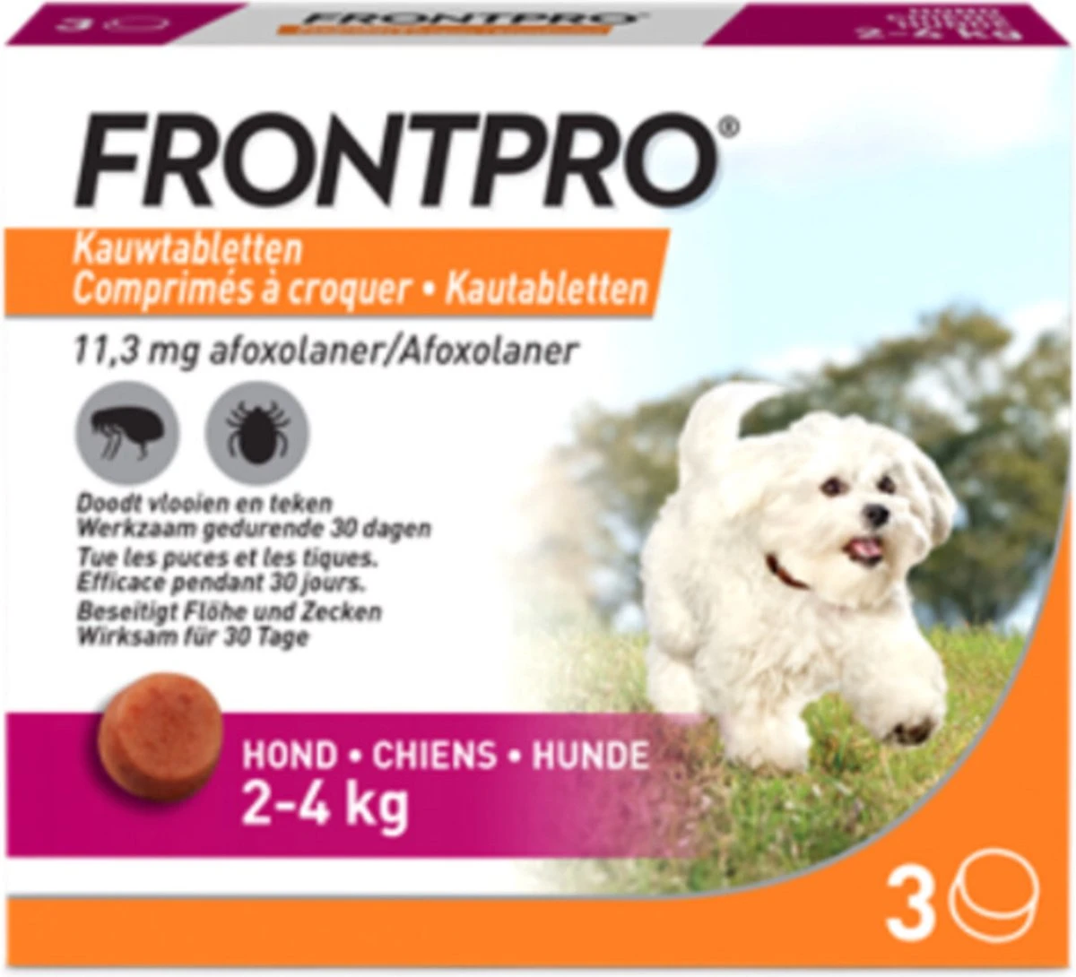 Frontpro Hond S 2-4 Kg 3 Tabletten 12 Frontpro Hond S 2-4 Kg 3 Tabletten - Afbeelding 10