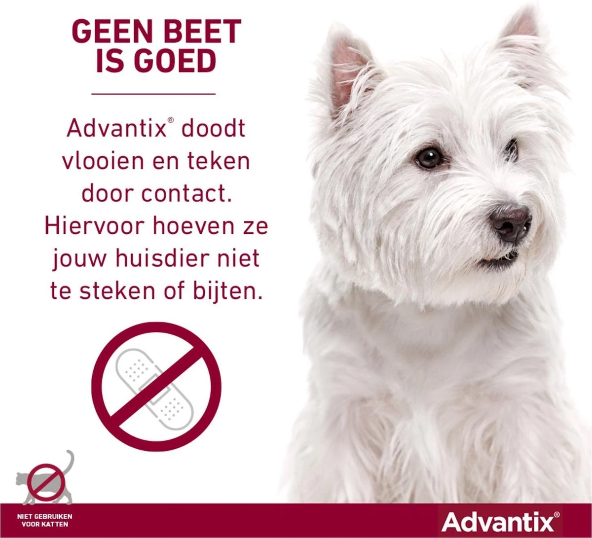 Bayer Advantix Spot-on 400/2000 25+ Kg - 4 Pipetten 12 Bayer Advantix Spot-on 400/2000 25+ Kg - 4 Pipetten - Afbeelding 10