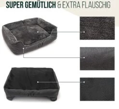 Happilax Wasbaar Hondenbed Met Omkeerbaar Kussen, Hondenmand Voor Kleine Honden, S - Grijs, Puppies Of Katten -Exporteren Alles Voor Honden Winkel 1200x1095 8