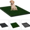 VidaXL Huisdierentoilet Met Bak En Kunstgras 76x51x3 Cm Groen