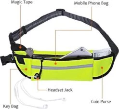 Hondenriem Hardloopriem Elastische Reflecterende Geschikt Voor Hardlopen - Handsfree Riem Met Opbergtasje – Hond Looplijn - Schokabsorberend - Groen -Exporteren Alles Voor Honden Winkel 1200x1098 3