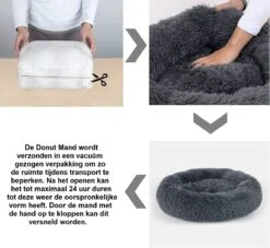 Hondenmand Donut – 70 Cm - Honden Mand – Pluche – Fluffy – Extra Zacht - Kattenmand - Hondenkussen – Kattenkussen – Bed - Wasbaar Met Rits – Hondenmanden – Rond – Bank – Grijs - Qwality 20 Hondenmand Donut – 70 Cm - Honden Mand – Pluche – Fluffy – Extra Zacht - Kattenmand - Hondenkussen – Kattenkussen – Bed - Wasbaar Met Rits – Hondenmanden – Rond – Bank – Grijs - Qwality -Exporteren Alles Voor Honden Winkel 1200x1104 3