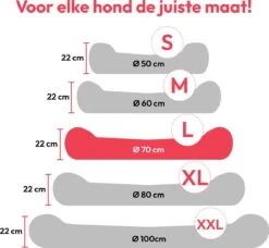 Snoozle Donut Hondenmand - Zacht En Luxe Hondenkussen - Wasbaar - Fluffy - Hondenmanden - 70cm - Grijs -Exporteren Alles Voor Honden Winkel 1200x1110 5