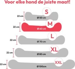 Snoozle Donut Hondenmand - Zacht En Luxe Hondenkussen - Wasbaar - Fluffy - Hondenmanden - 60cm - Grijs -Exporteren Alles Voor Honden Winkel 1200x1110 7