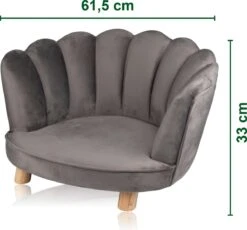 Maxxpro Katten- En Hondenstoel - Grijs - Verhoogd Met Houten Poten - Fluweel Materiaal - 61.5 X 52 X 33 CM - Huisdieren Tot 80 KG 15 Maxxpro Katten- En Hondenstoel - Grijs - Verhoogd Met Houten Poten - Fluweel Materiaal - 61.5 X 52 X 33 CM - Huisdieren Tot 80 KG -Exporteren Alles Voor Honden Winkel 1200x1119 3
