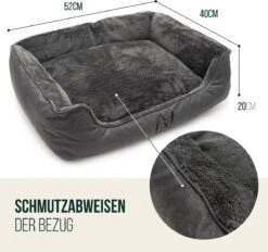 Happilax Wasbaar Hondenbed Met Omkeerbaar Kussen, Hondenmand Voor Kleine Honden, S - Grijs, Puppies Of Katten -Exporteren Alles Voor Honden Winkel 1200x1126