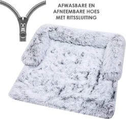 Zootic Fluffy Hondenkussen Hondenmand Hondenbed - Grijs 100 X 90 Cm -Exporteren Alles Voor Honden Winkel 1200x1132 5
