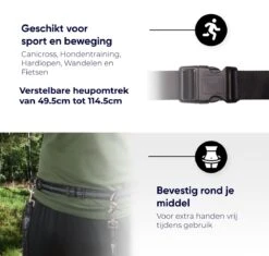 Canicross Looplijn Hond Met Heupriem Voor Hardlopen - Elastische Handsfree Hondenriem - Honden Trainingslijn - 150/210cm - Zwart -Exporteren Alles Voor Honden Winkel 1200x1140 13