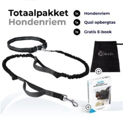 Canicross Looplijn Hond Met Heupriem Voor Hardlopen - Elastische Handsfree Hondenriem - Honden Trainingslijn - 150/210cm - Zwart -Exporteren Alles Voor Honden Winkel 1200x1140 14