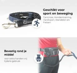 Canicross Looplijn Hond Met Heupriem Voor Hardlopen - Elastische Handsfree Hondenriem - Honden Trainingslijn - 150/200cm - Grijs -Exporteren Alles Voor Honden Winkel 1200x1142 10
